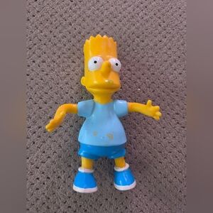 Simpsons Bart Simpson Poseable Rubber & PVC Figure 1990s Preowned - check pict